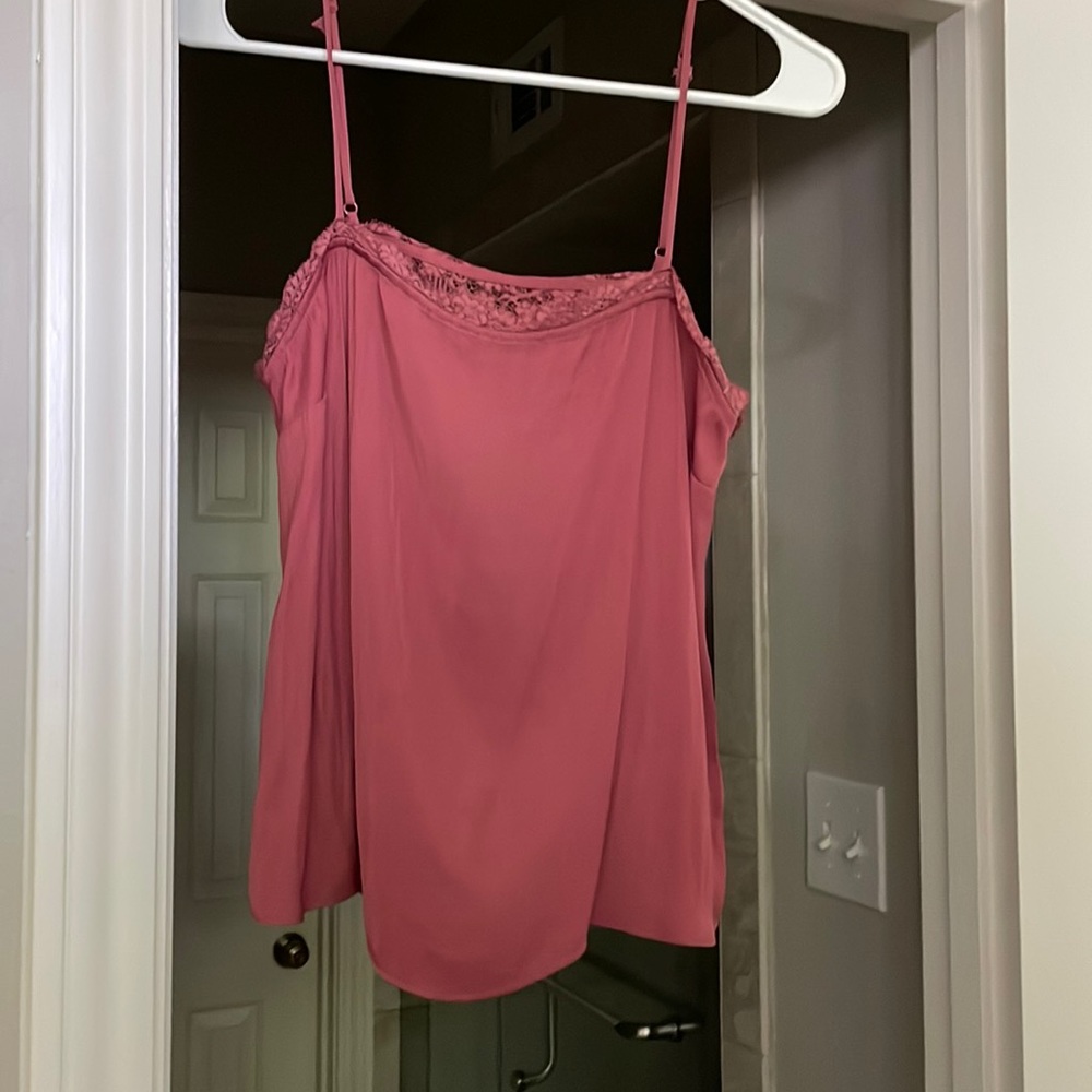 Free People Maroon Silk top.